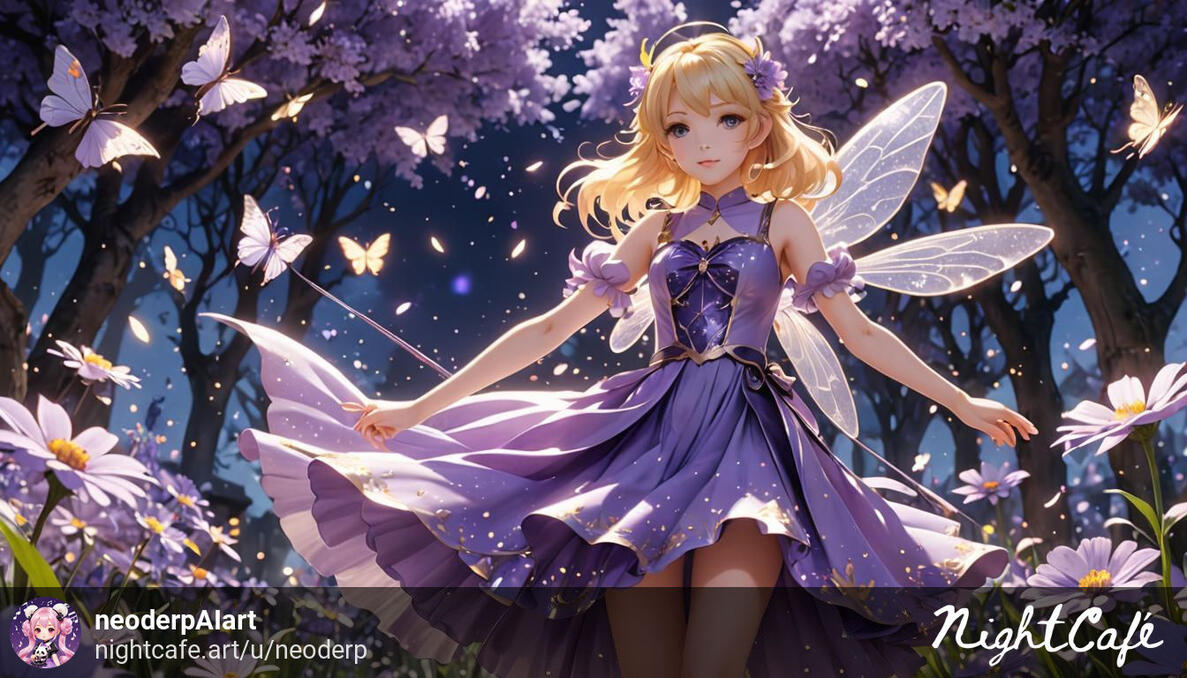 purple flower fairy attempt 1
